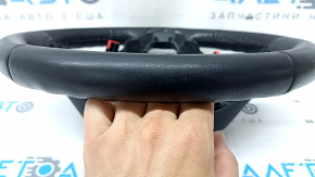 Руль голый Ford Edge 19-24 кожа черный, подогрев, потерт, царапины