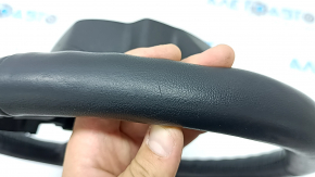 Руль голый Ford Edge 19-24 кожа черный, подогрев, потерт, царапины