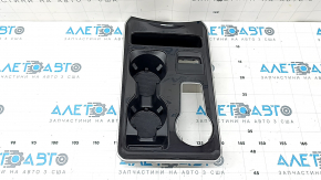 Ornamente negre pentru consola centrală cu suport pentru pahare pentru Ford Edge 19-21, fără senzori de parcare, zgârieturi
