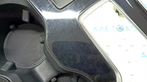 Ornamente negre pentru consola centrală cu suport pentru pahare pentru Ford Edge 19-21, fără senzori de parcare, zgârieturi