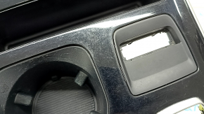 Ornamente negre pentru consola centrală cu suport pentru pahare pentru Ford Edge 19-21, fără senzori de parcare, zgârieturi