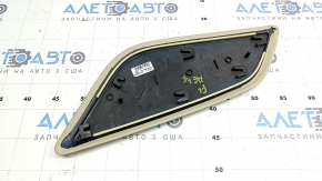 Ornamente consolă centrală stânga pentru Audi A6 C7 12-18, piele bej