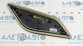 Ornamente consolă centrală dreapta pentru Audi A6 C7 12-18, piele bej, curățabil chimic