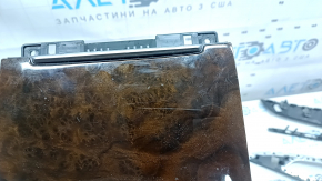 Set panouri decorative interioare pentru Audi A6 C7 12-18, lemn gri-maro, memorie șofer, "quattro", zgârieturi