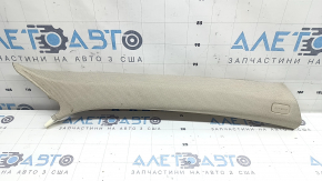 Ornament stâlp față dreapta sus pentru Audi A6 C7 16-18, rest bej, necesită curățare, zgârieturi