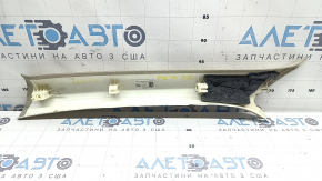 Ornament stâlp față dreapta sus pentru Audi A6 C7 16-18, rest bej, necesită curățare, zgârieturi