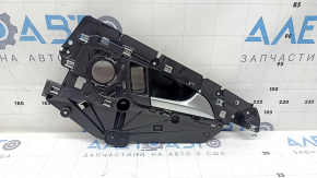 Mâner interior ușă spate dreapta, complet cu Audi A6 C7 12-18, negru cu crom, cu iluminare din spate, zgârieturi