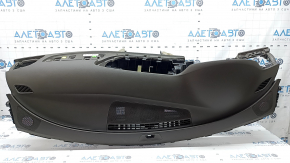 Audi A6 C7 16-18 Restyling Bord Față cu AIRBAG, fără proiecție, maro, finisaj inferior bej, cu finisaj