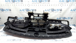 Audi A6 C7 16-18 Restyling Bord Față cu AIRBAG, fără proiecție, maro, finisaj inferior bej, cu finisaj