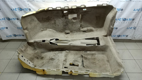 Covoraș de podea bej pentru Audi A6 C7 12-18, curățabil chimic, spumă ruptă, model cu solzi