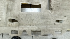Covoraș de podea bej pentru Audi A6 C7 12-18, curățabil chimic, spumă ruptă, model cu solzi