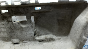 Covoraș de podea bej pentru Audi A6 C7 12-18, curățabil chimic, spumă ruptă, model cu solzi