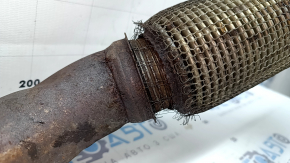 Țeavă de eșapament Audi A6 C7 16-18 2.0, ruginită, plasă ruptă