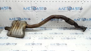 Țeavă de eșapament Audi A6 C7 16-18 2.0, ruginită, plasă ruptă