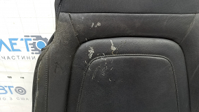 Обшивка подушки водительского сиденья Hyundai Tucson 22-26 кожа черная, перфорация, с подогревом, под вентиляцию, пятна оплавленного пластика, под химчистку