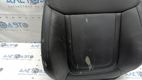 Обшивка спинки водительского сиденья Hyundai Tucson 22-26 кожа черная, перфорация, подогрев, под вентиляцию, пятна оплавленного пластика, под химчистку