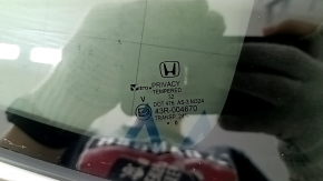 Geam spate dreapta, geam orb, Honda CRV 17-22, fumuriu, zgârieturi pe ornament, denivelare