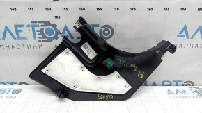 Ornament montan stânga față inferior pentru Hyundai Tucson 2022-2026, negru, zgârieturi