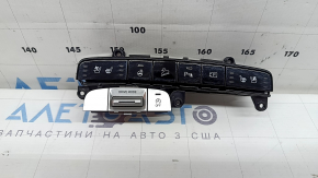 Bloc butoane consolă centrală Hyundai Tucson 22-26 pentru senzori de parcare, scaune încălzite și răcite, volan încălzit și control la coborâre în pantă, zgârieturi