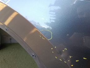 Aripă spate stânga VW Tiguan 18-24 lungă grafit, tăiată cu tăietură, cu stâlp central, lovituri, denivelări