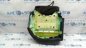 Pernă banchetă spate, rândul 2, stânga, Hyundai Tucson 22-26, piele neagră, perforată, încălzită, puncte din plastic topit, curățare chimică