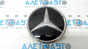 Эмблема решетки радиатора grill Mercedes GLC 300 20-22 под радар, с подогревом, AMG pkg, воздух под стеклом
