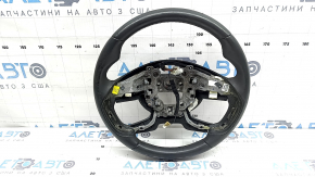 Руль голый Hyundai Tucson 22-24 кожа черная с подогревом, с накладкой, потерт, царапины
