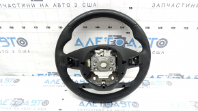 Руль голый Hyundai Tucson 22-24 кожа черная с подогревом, с накладкой, потерт, царапины