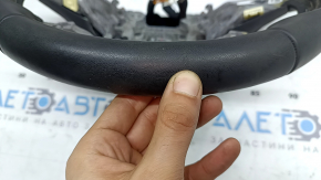 Руль голый Hyundai Tucson 22-24 кожа черная с подогревом, с накладкой, потерт, царапины