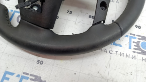 Руль голый Hyundai Tucson 22-24 кожа черная с подогревом, с накладкой, потерт, царапины