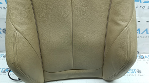 Tapițerie spătar scaun șofer pentru BMW 3 F30 16-18, piele bej, sport, încălzită, curățabil chimic