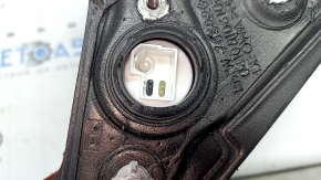 Ansamblu oglindă retrovizoare stânga pentru BMW Seria 3 F30 4D 13-18 SUA, 5 pini, suport mat, semnalizator, reglare automată a intensității luminii, alb, ciobiri, zgârietură pe sticlă, zgârietură pe semnalizator