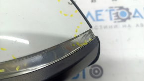 Ansamblu oglindă retrovizoare stânga pentru BMW Seria 3 F30 4D 13-18 SUA, 5 pini, suport mat, semnalizator, reglare automată a intensității luminii, alb, ciobiri, zgârietură pe sticlă, zgârietură pe semnalizator