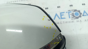 Ansamblu oglindă retrovizoare stânga pentru BMW Seria 3 F30 4D 13-18 SUA, 5 pini, suport mat, semnalizator, reglare automată a intensității luminii, alb, ciobiri, zgârietură pe sticlă, zgârietură pe semnalizator