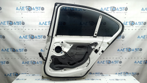 Ansamblu ușă spate dreapta BMW 3 F30 12-18 alb 300, zgârieturi pe banda superioară