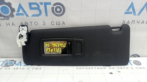 Parasolar stânga pentru BMW Seria 3 F30 4D 15-18, negru, fără cârlig, curățabil chimic