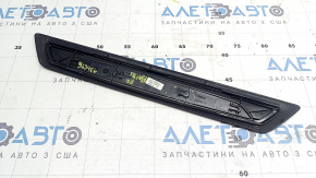 Накладка порога передняя левая наружная BMW 3 F30 12-18 черная с хромом, E-Drive, царапины, потерт хром, треснуто крепление