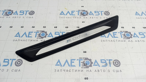 Накладка порога передняя правая наружная BMW 3 F30 12-18 черная с хромом, E-Drive, царапины