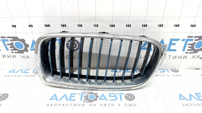 Grilă radiator stânga pentru BMW Seria 3 F30 4D 12-18 plug-in, bare de protecție