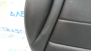 Tapițerie pernă scaun pasager Mercedes GLC 16-22, piele neagră cu cusături gri, încălzită, curățabilă chimic