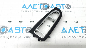 Ornamente geam stânga față Mercedes GLC 16-22, negru cu ornamente cromate