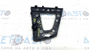 Накладка на шифтер АКПП BMW 3 F30 12-18 черная с хром, под кнопку E-Drive, вздулся хром, царапины