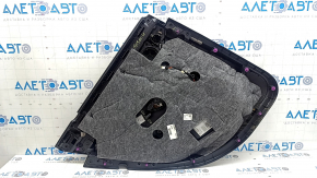 Ornamente ușă, spate dreapta, Mercedes GLC 16-22, piele neagră, pachet AMG, Burmester, cotieră și inserție, piele neagră, ornament gri, cu iluminare din spate, fără perdea, cu mâner, zgârieturi