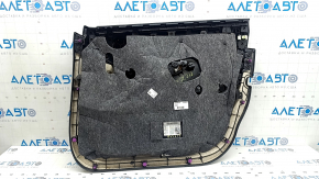 Panou ușă stânga față, Mercedes GLC 16-22, piele neagră, pachet AMG, Burmester, cotieră și inserție, piele neagră, ornament gri, cu iluminare din spate, cu mâner, crestături, zgârieturi, necesită curățare