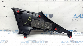 Ornament stâlp spate stânga sus pentru Toyota Prius 50 16-20, negru, zgâriat
