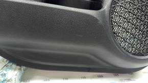 Panou decorativ ușă spate stânga Toyota Prius 50 16-22 negru, inserție neagră, cotiera piele neagră, zgârieturi