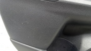 Panou decorativ ușă spate stânga Toyota Prius 50 16-22 negru, inserție neagră, cotiera piele neagră, zgârieturi