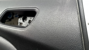 Panou decorativ ușă spate stânga Toyota Prius 50 16-22 negru, inserție neagră, cotiera piele neagră, zgârieturi