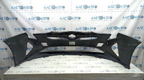 Bara față, nefinisată, Toyota Prius 50 16-18, pentru senzori de parcare, neagră, îndoită, zgârieturi, găuri care nu provin din fabrică, ruptă