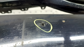 Bara față, nefinisată, Toyota Prius 50 16-18, pentru senzori de parcare, neagră, îndoită, zgârieturi, găuri care nu provin din fabrică, ruptă